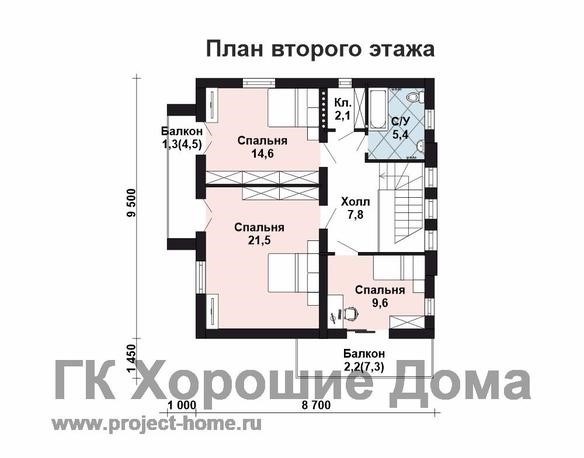 AS-2464-2-Двухэтажный дом «Хитекский стиль» Елатунский дом